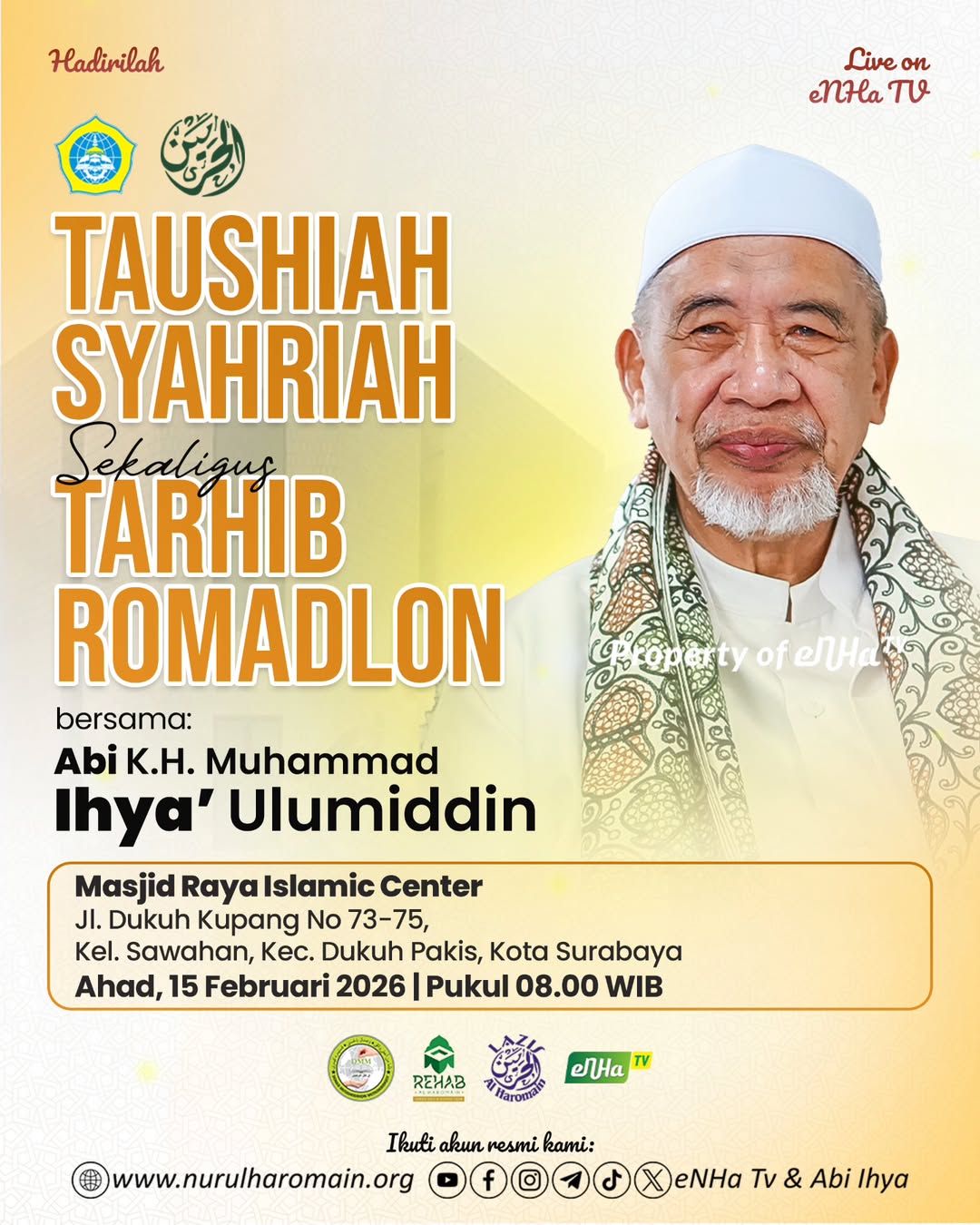 🕌 Taushiah Syahriah dan Tarhib Ramadlon di Masjid Raya Islamic Center Surabaya